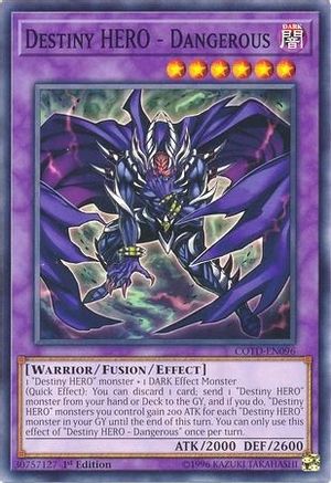 Destiny Hero - Dangerous [COTD-EN096] Common - Yu-Gi-Oh! - Card Brawlers | Quebec | Canada |