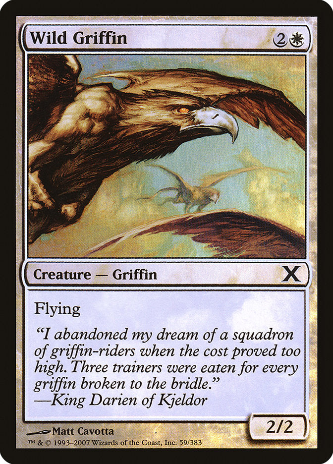 Wild Griffin (Premium Foil) [Tenth Edition] - Magic: The Gathering - Card Brawlers | Quebec | Canada |