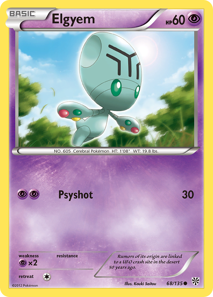 Elgyem (68/135) [Black & White: Plasma Storm] - Pokémon - Card Brawlers | Quebec | Canada |