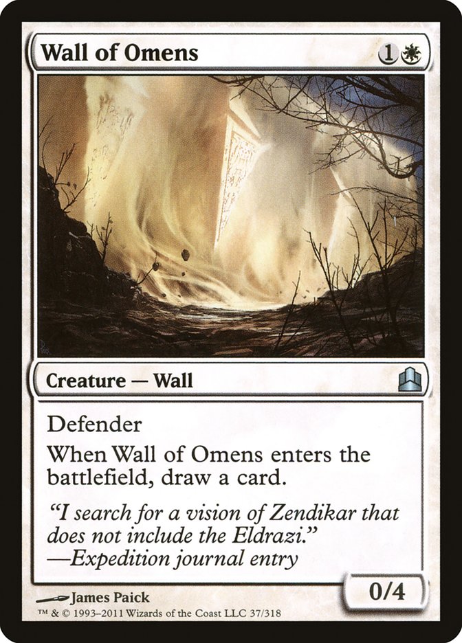 Wall of Omens [Commander 2011] - Magic: The Gathering - Card Brawlers | Quebec | Canada |