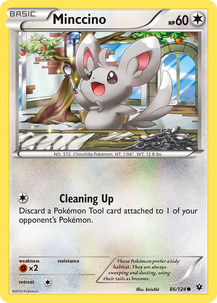 Minccino (86/124) [XY: Fates Collide] - Pokémon - Card Brawlers | Quebec | Canada |