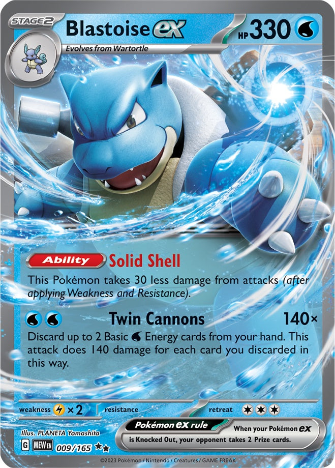 Blastoise ex (009/165) (Jumbo Card) [Scarlet & Violet: Obsidian Flames] - Pokémon - Card Brawlers | Quebec | Canada |