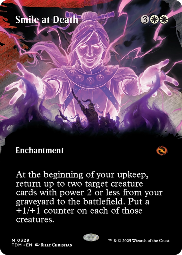 Smile at Death (Borderless) [Tarkir: Dragonstorm] - Magic: The Gathering - Card Brawlers | Quebec | Canada |