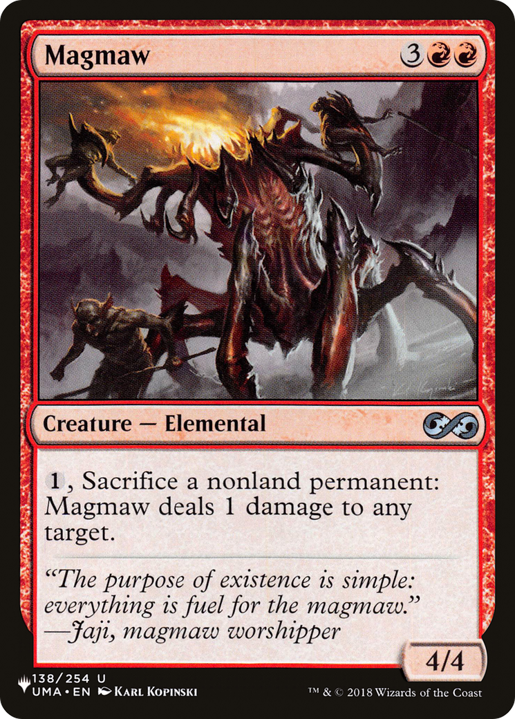 Magmaw [The List] - Magic: The Gathering - Card Brawlers | Quebec | Canada |