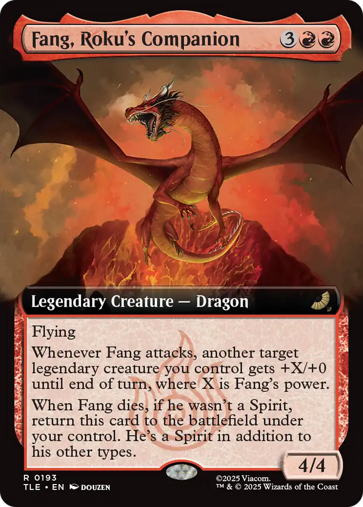 Fang, Roku's Companion (Extended Art) [Avatar: The Last Airbender: Eternal-Legal] - Magic: The Gathering - Card Brawlers | Quebec | Canada |