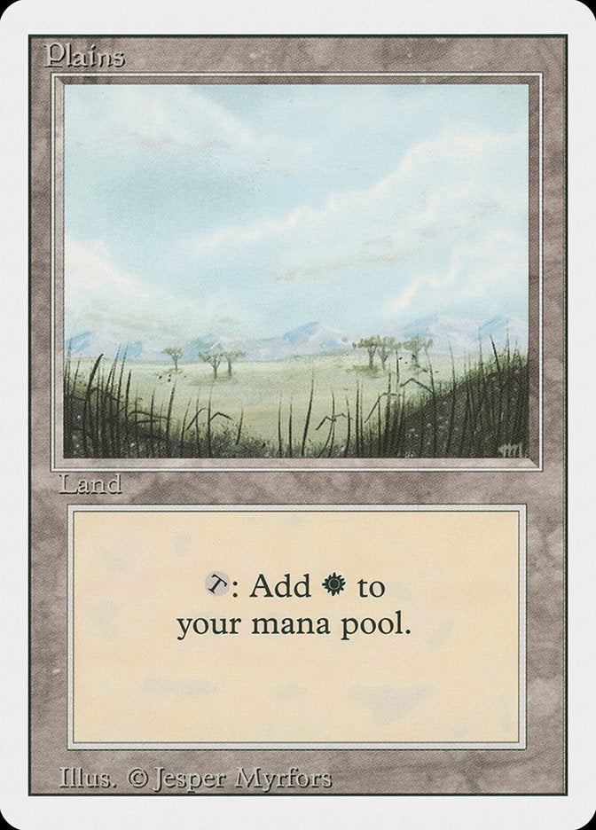 Plains (Trees on Plain / Signature on Right) [Revised Edition] - Magic: The Gathering - Card Brawlers | Quebec | Canada |
