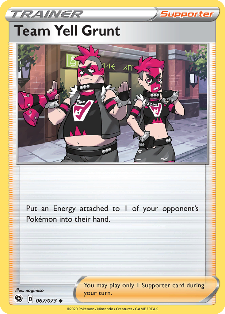 Team Yell Grunt (067/073) [Sword & Shield: Champion's Path] - Pokémon - Card Brawlers | Quebec | Canada |