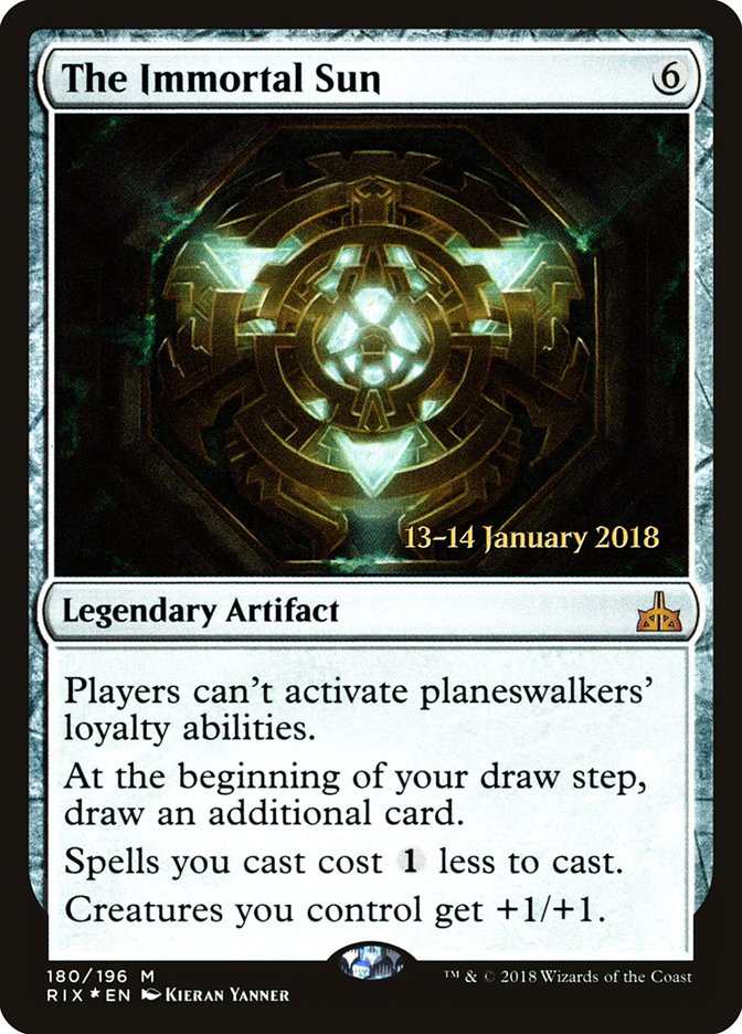 The Immortal Sun [Rivals of Ixalan Prerelease Promos] - Magic: The Gathering - Card Brawlers | Quebec | Canada |