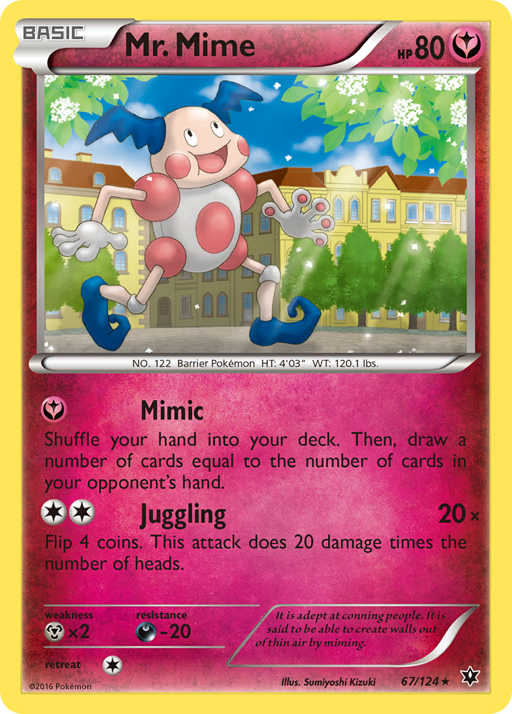 Mr. Mime (67/124) [XY: Fates Collide] - Pokémon - Card Brawlers | Quebec | Canada |