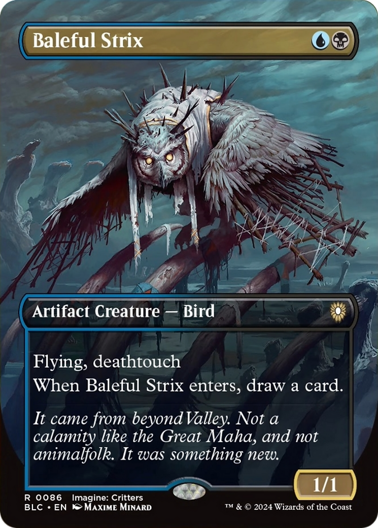 Baleful Strix (Borderless) [Bloomburrow Commander] - Magic: The Gathering - Card Brawlers | Quebec | Canada |