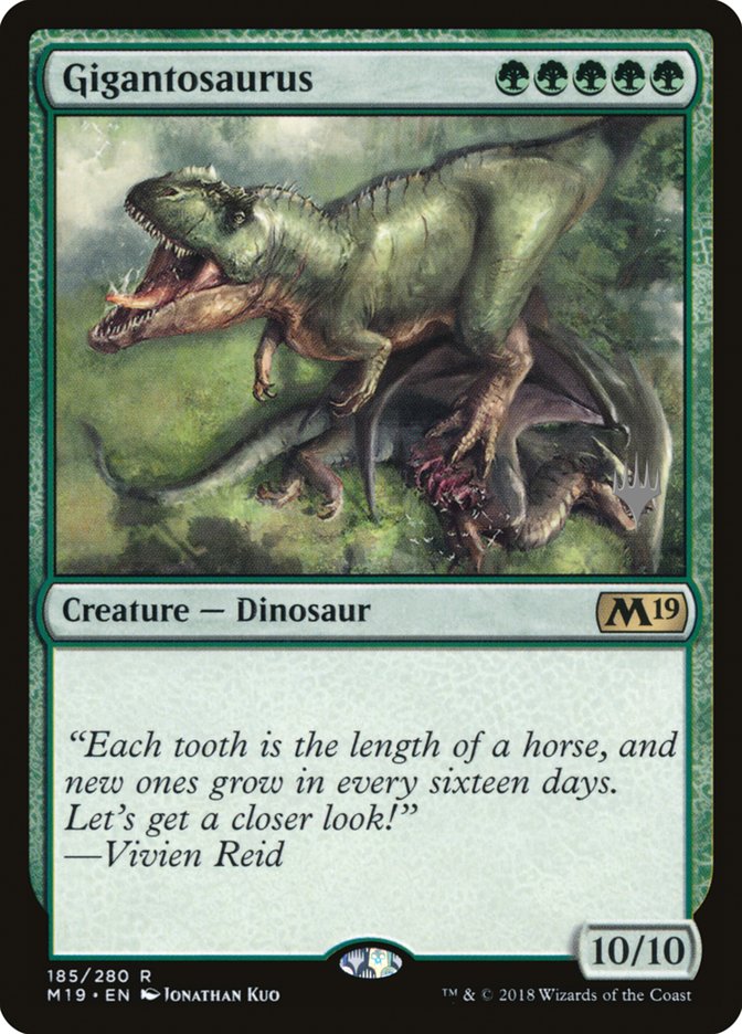 Gigantosaurus (Promo Pack) [Core Set 2019 Promos] - Magic: The Gathering - Card Brawlers | Quebec | Canada |