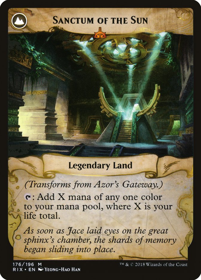 Azor's Gateway // Sanctum of the Sun [Rivals of Ixalan] - Magic: The Gathering - Card Brawlers | Quebec | Canada |