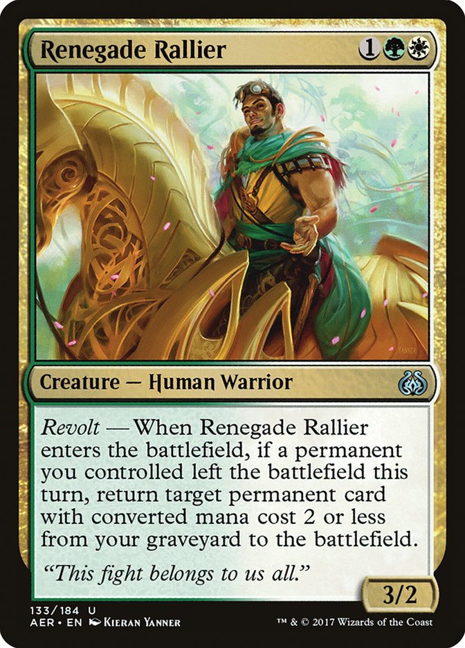 Renegade Rallier [Aether Revolt] - Magic: The Gathering - Card Brawlers | Quebec | Canada |