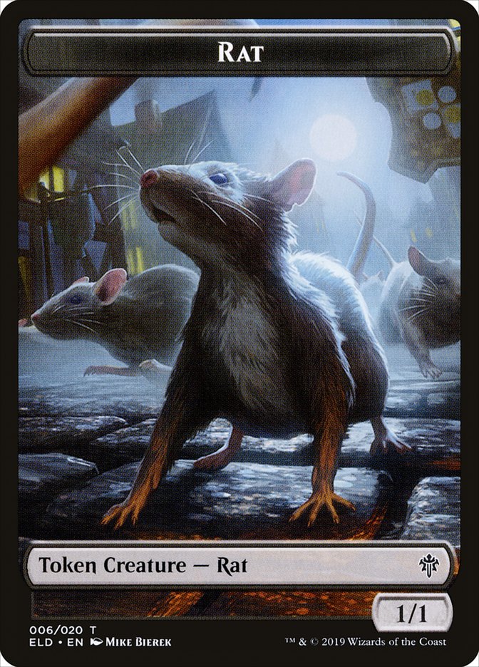 Rat Token [Throne of Eldraine Tokens] - Magic: The Gathering - Card Brawlers | Quebec | Canada |