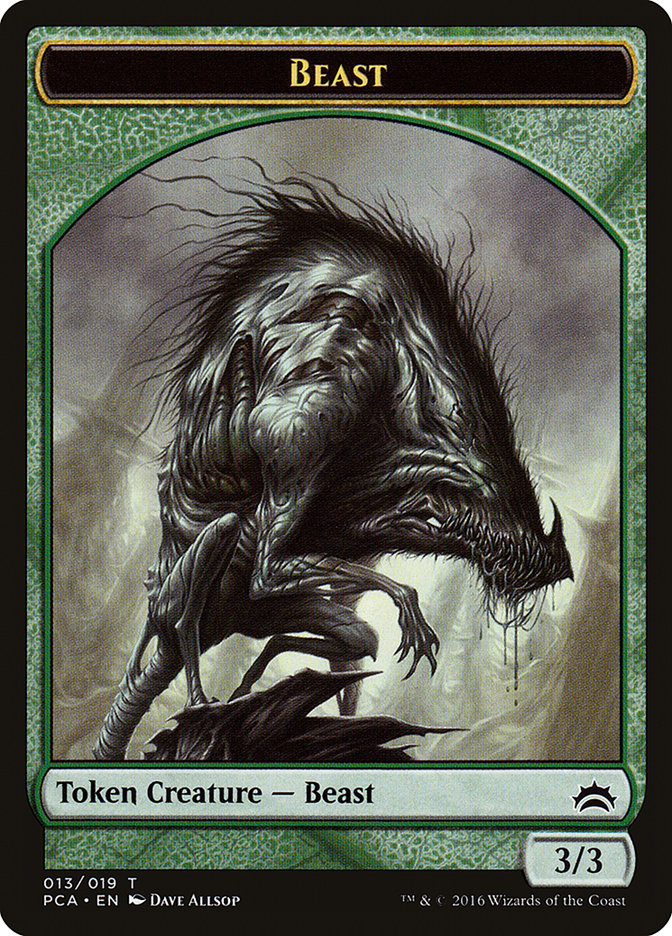 Beast // Saproling Double-Sided Token [Planechase Anthology Tokens] - Magic: The Gathering - Card Brawlers | Quebec | Canada |