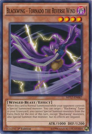 Blackwing - Tornado the Reverse Wind [MP17-EN067] Common - Yu-Gi-Oh! - Card Brawlers | Quebec | Canada |