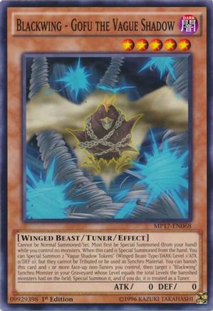 Blackwing - Gofu the Vague Shadow [MP17-EN068] Common - Yu-Gi-Oh! - Card Brawlers | Quebec | Canada |