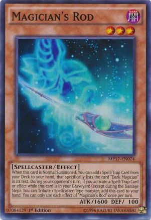 Magician's Rod [MP17-EN074] Super Rare - Yu-Gi-Oh! - Card Brawlers | Quebec | Canada |