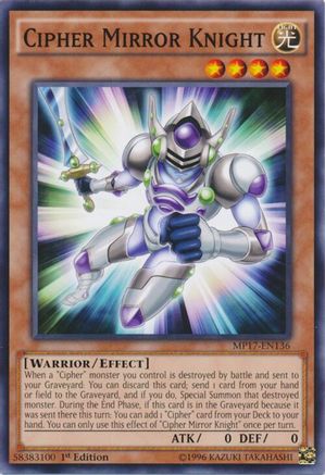 Cipher Mirror Knight [MP17-EN136] Common - Yu-Gi-Oh! - Card Brawlers | Quebec | Canada |