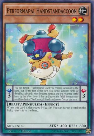 Performapal Handstandaccoon [MP17-EN174] Common - Yu-Gi-Oh! - Card Brawlers | Quebec | Canada |