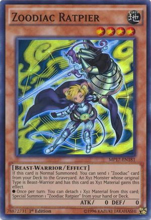 Zoodiac Ratpier [MP17-EN181] Super Rare - Yu-Gi-Oh! - Card Brawlers | Quebec | Canada |