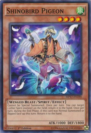 Shinobird Pigeon [MP17-EN190] Common - Yu-Gi-Oh! - Card Brawlers | Quebec | Canada |