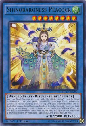 Shinobaroness Peacock [MP17-EN200] Rare - Yu-Gi-Oh! - Card Brawlers | Quebec | Canada |