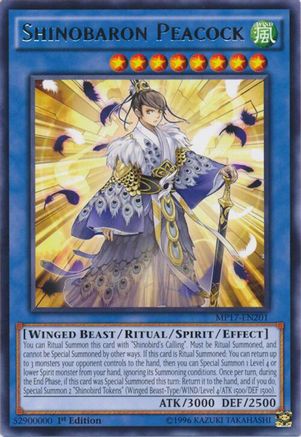 Shinobaron Peacock [MP17-EN201] Rare - Yu-Gi-Oh! - Card Brawlers | Quebec | Canada |