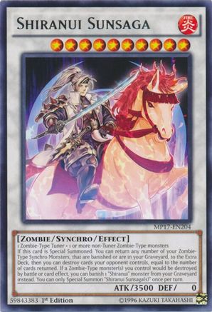 Shiranui Sunsaga [MP17-EN204] Rare - Yu-Gi-Oh! - Card Brawlers | Quebec | Canada |