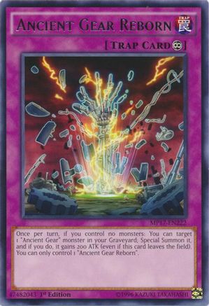 Ancient Gear Reborn [MP17-EN222] Rare - Yu-Gi-Oh! - Card Brawlers | Quebec | Canada |