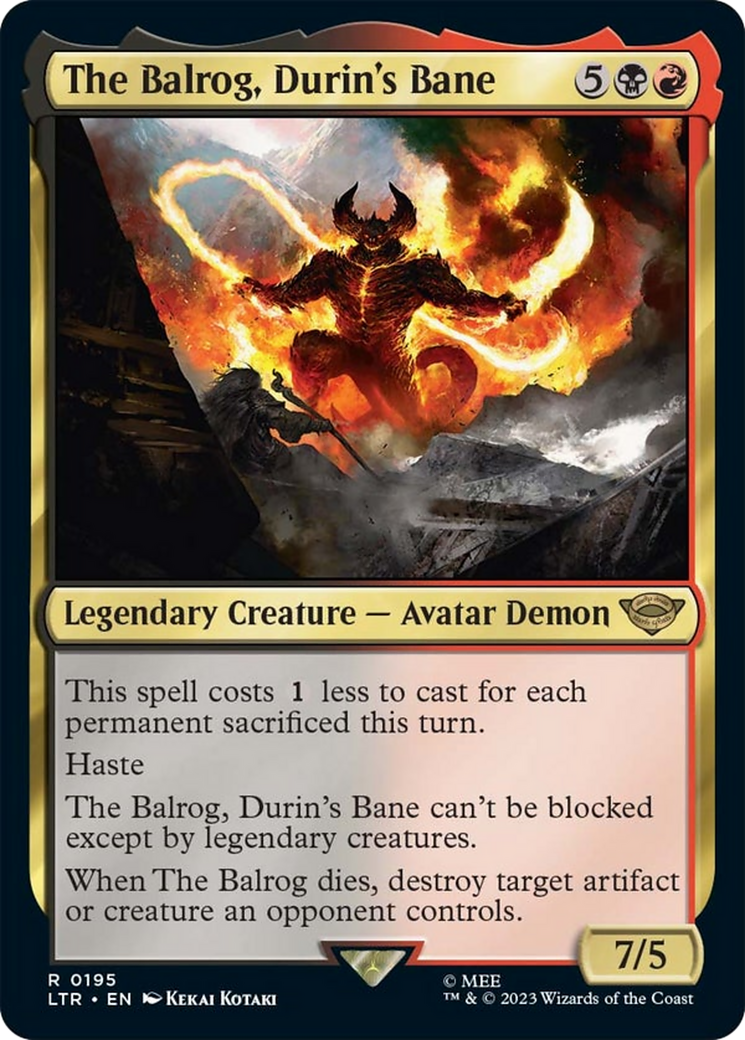 The Balrog, Durin's Bane [The Lord of the Rings: Tales of Middle-Earth] - Magic: The Gathering - Card Brawlers | Quebec | Canada |