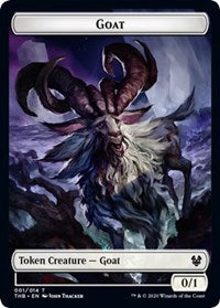 Goat // Human Soldier Double-Sided Token [Theros Beyond Death Tokens] - Magic: The Gathering - Card Brawlers | Quebec | Canada |