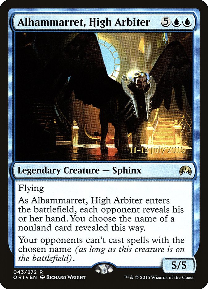 Alhammarret, High Arbiter [Magic Origins Prerelease Promos] - Magic: The Gathering - Card Brawlers | Quebec | Canada |