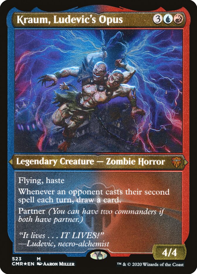 Kraum, Ludevic's Opus (Etched) [Commander Legends] - Magic: The Gathering - Card Brawlers | Quebec | Canada |