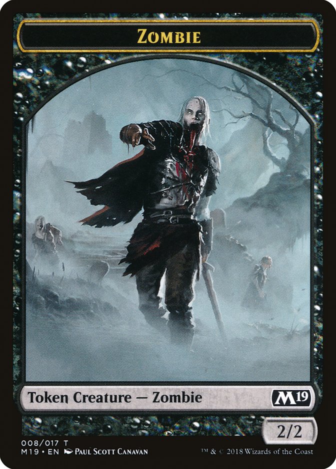 Zombie Token [Core Set 2019 Tokens] - Magic: The Gathering - Card Brawlers | Quebec | Canada |