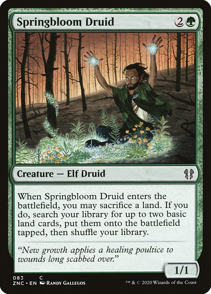 Springbloom Druid [Zendikar Rising Commander] - Magic: The Gathering - Card Brawlers | Quebec | Canada |