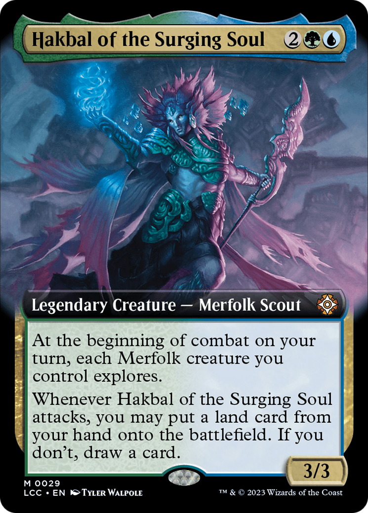 Hakbal of the Surging Soul (Extended Art) [The Lost Caverns of Ixalan Commander] - Magic: The Gathering - Card Brawlers | Quebec | Canada |