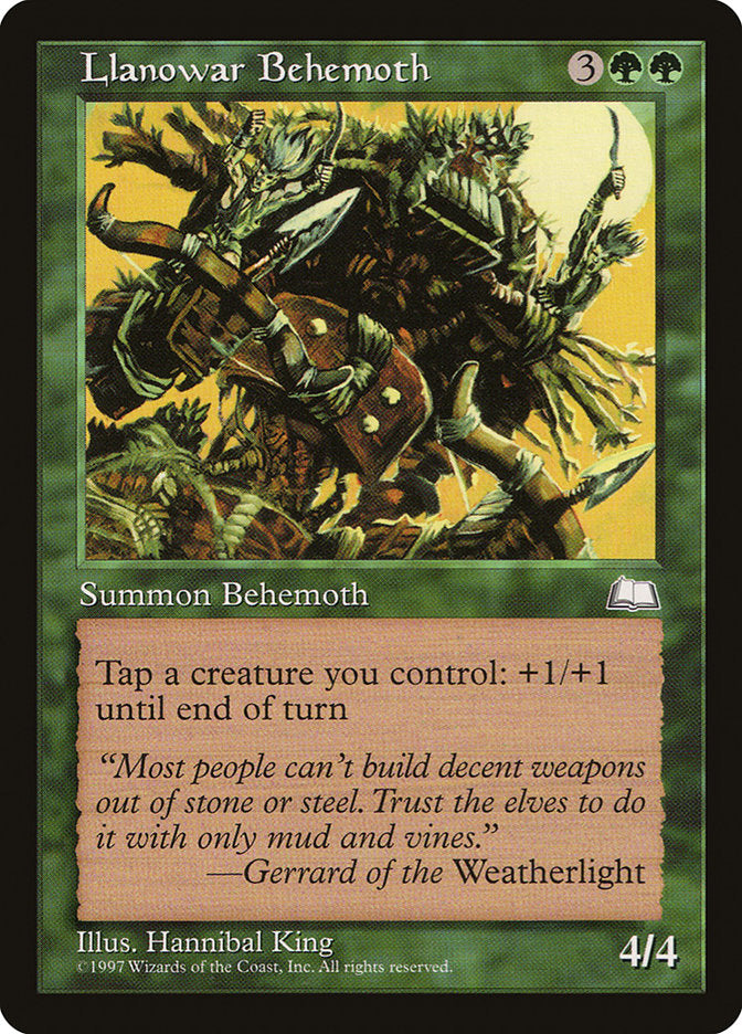 Llanowar Behemoth [Weatherlight] - Magic: The Gathering - Card Brawlers | Quebec | Canada |