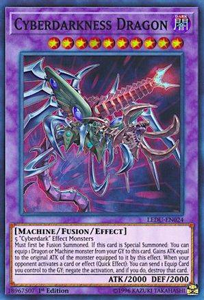 Cyberdarkness Dragon [LEDU-EN024] Super Rare - Yu-Gi-Oh! - Card Brawlers | Quebec | Canada |