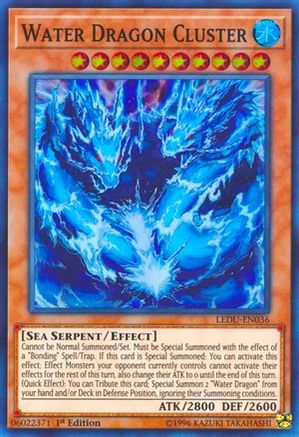 Water Dragon Cluster [LEDU-EN036] Super Rare - Yu-Gi-Oh! - Card Brawlers | Quebec | Canada |
