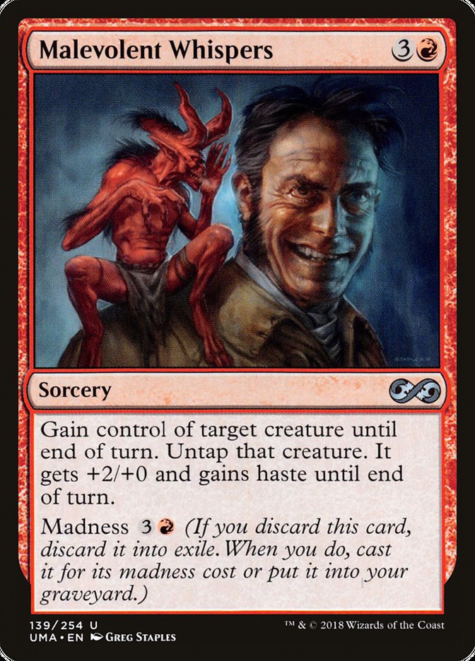 Malevolent Whispers [Ultimate Masters] - Magic: The Gathering - Card Brawlers | Quebec | Canada |