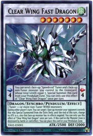 Clear Wing Fast Dragon [YA02-EN001] Ultra Rare - Yu-Gi-Oh! - Card Brawlers | Quebec | Canada |