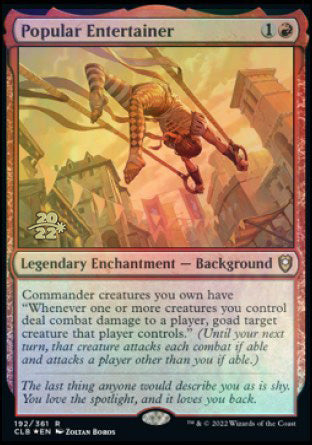 Popular Entertainer [Commander Legends: Battle for Baldur's Gate Prerelease Promos] - Magic: The Gathering - Card Brawlers | Quebec | Canada |
