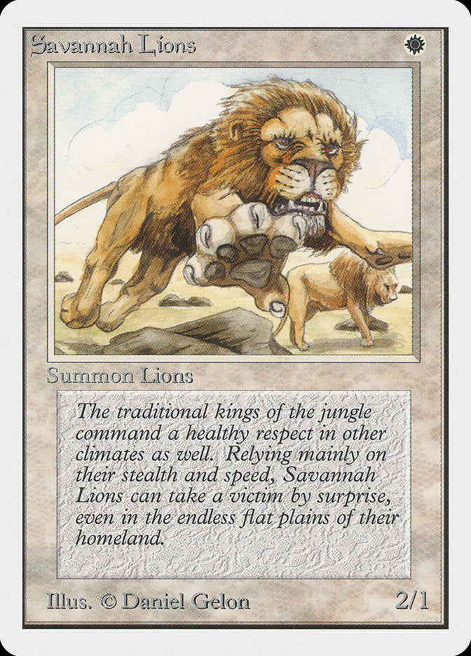 Savannah Lions [Unlimited Edition] - Magic: The Gathering - Card Brawlers | Quebec | Canada |