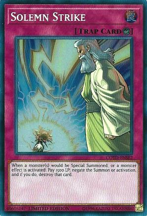 Solemn Strike [COTD-ENSE2] Super Rare - Yu-Gi-Oh! - Card Brawlers | Quebec | Canada |