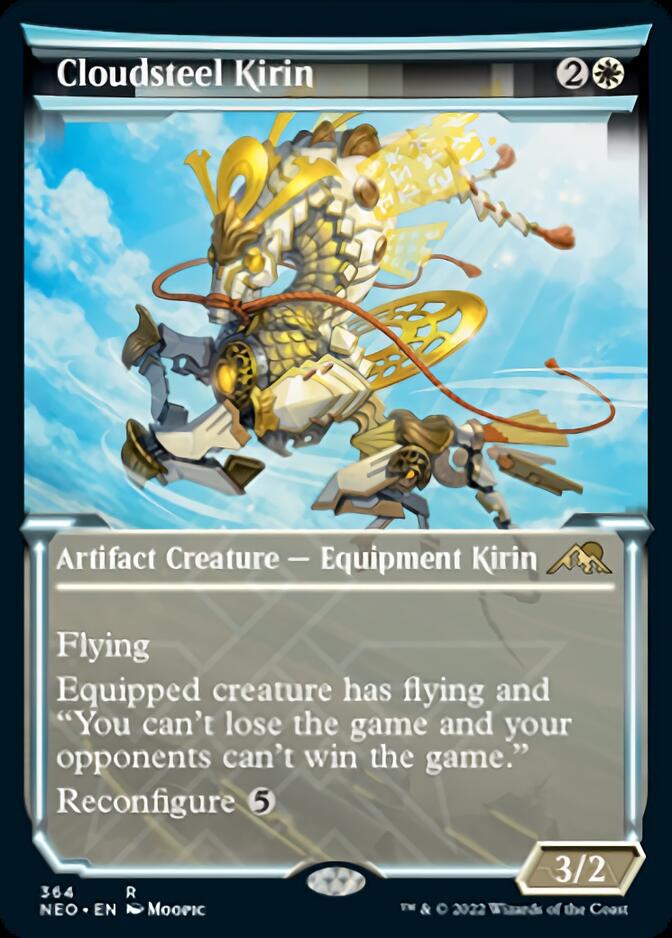 Cloudsteel Kirin (Showcase Soft Glow) [Kamigawa: Neon Dynasty] - Magic: The Gathering - Card Brawlers | Quebec | Canada |