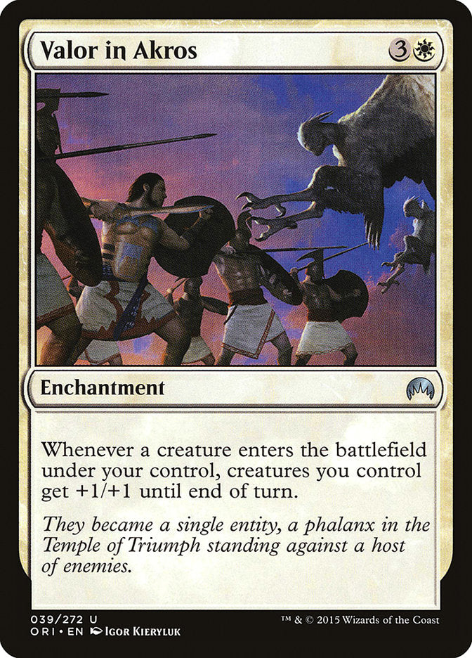 Valor in Akros [Magic Origins] - Magic: The Gathering - Card Brawlers | Quebec | Canada |