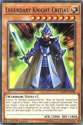 Legendary Knight Critias [LEDD-ENA08] Common - Yu-Gi-Oh! - Card Brawlers | Quebec | Canada |