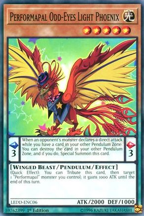 Performapal Odd-Eyes Light Phoenix [LEDD-ENC06] Common - Yu-Gi-Oh! - Card Brawlers | Quebec | Canada |