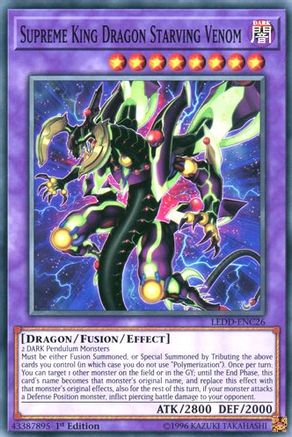 Supreme King Dragon Starving Venom [LEDD-ENC26] Common - Yu-Gi-Oh! - Card Brawlers | Quebec | Canada |